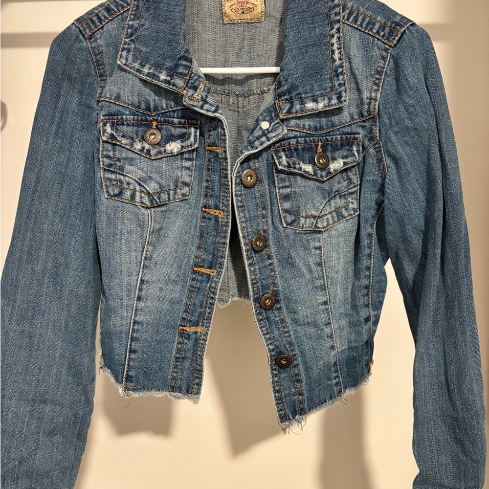 Highway Jeans Blue Cropped Jean Jacket